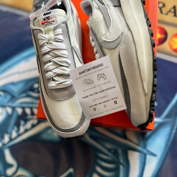Nike Sacai x LDV Waffle summit white wolf grey 10 - Picture 3 of 3
